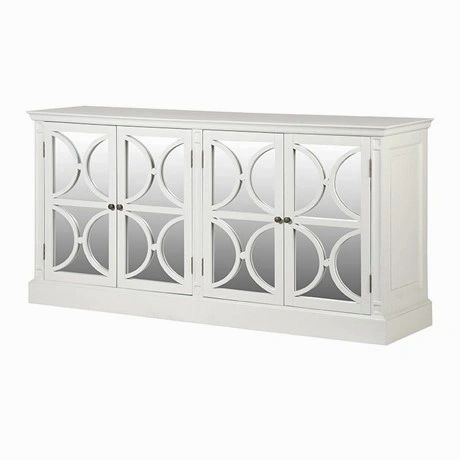 Leura White Mirrored Sideboard