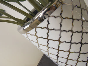 White and Silver Jessica Umbrella Stand
