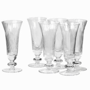 Aimee French Style Ribbed Glasses - 2 Styles