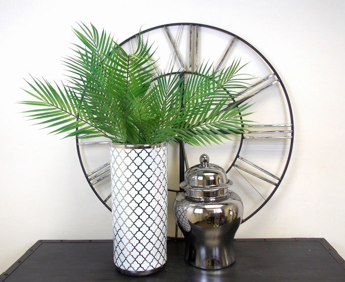 White and Silver Jessica Umbrella Stand
