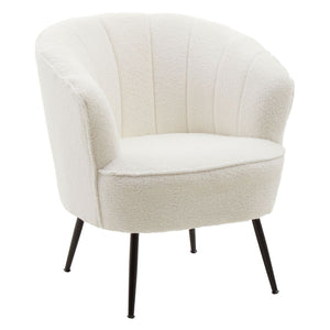 Cornelia Black Leg Boucle Chair