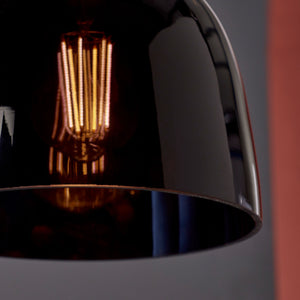 Stamford Black Glass Light