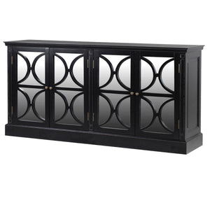 Leura Black Mirrored Sideboard