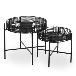 Set of 2 Bahama Tray Tables - 2 Colours