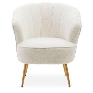 Cornelia Gold Leg Boucle Chair
