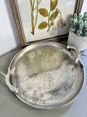 Round Antler Tray