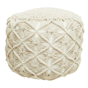 Hannah Cotton Knotted Pouffe