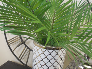 White and Silver Jessica Umbrella Stand