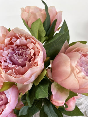 Pink Peony Spray
