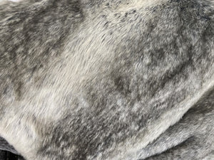 Striped Faux Fur Throw