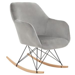 Silvia Velvet Rocking Chair