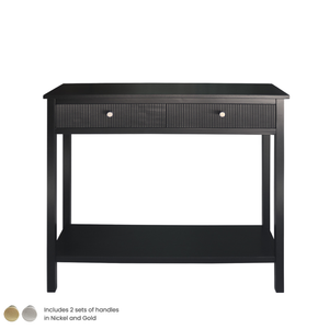 Black Lindon Console Table