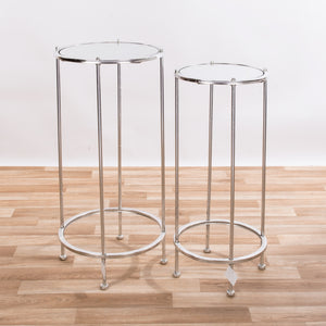 Naomi Silver Rivet Nesting Tables