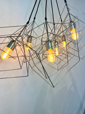 Light and Living Silver Kubinka Light