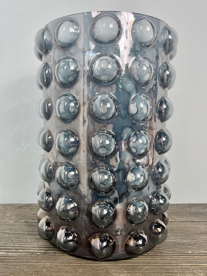 Large Lustre Smoked Vase