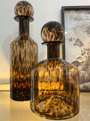 Glass Tortoise Shell Bottle - 3 Sizes