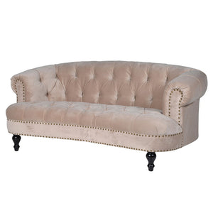 Curved 2 Seat Aldgate Velvet Sofa