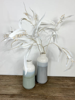 Large Reactive Grey Glaze Vase